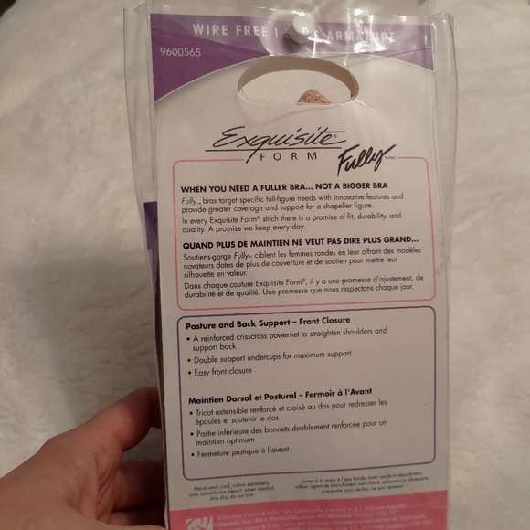 🌲10 for 100$🌲.Exquisite Form Front closure wire free bra. Size 44D - Picture 2 of 2